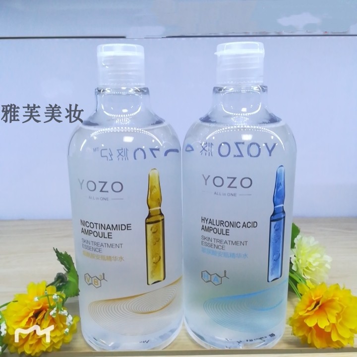 悠纪玻尿酸烟酰胺安瓶精华水500ml舒缓晒后修复干燥补水保湿大瓶-图3