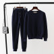 Fleece sweatshirt round neck pullover casual running