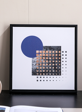 简约现代样板间售楼处书桌工作台文具书本真装饰书房软装组合摆件