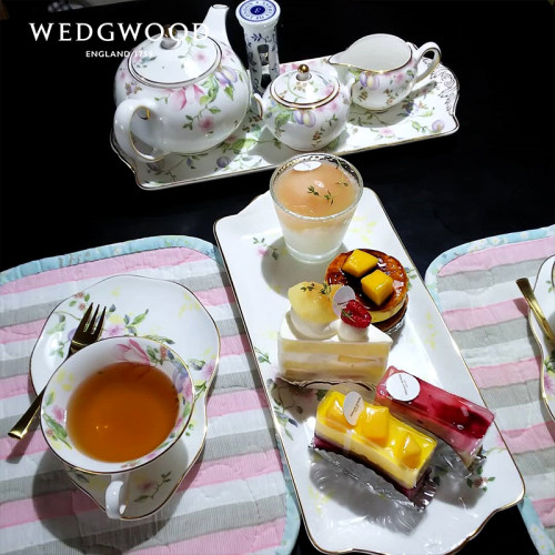 Wedgwood威基伍德甜梅骨瓷糖缸奶罐套装 欧式下午茶咖啡具配件 - 图3
