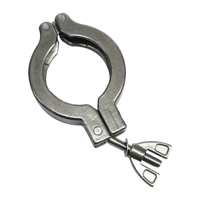 304 stainless steel vacuum clamp fluorine rubber bracket joint