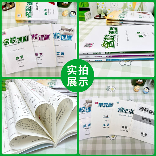 名校课堂河南专版】2026春语文七八年级下册数学物理化学九年级上下册小四门同步练习册一课一练拓展习题测试卷基础训练初中必刷 - 图2