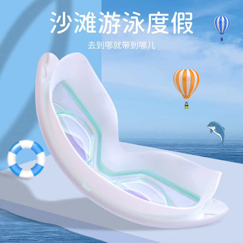 李宁大框防水防雾高清游泳眼镜泳镜 李宁跑酷泳镜