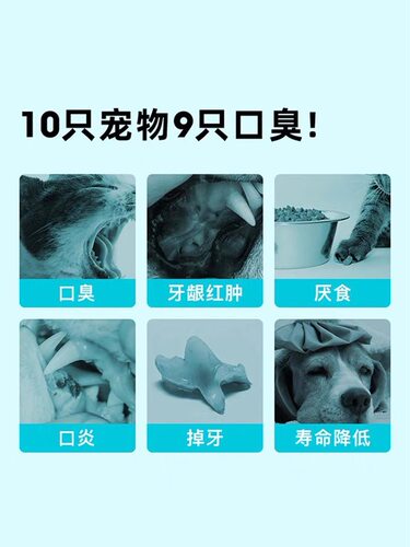 若熙萌宠小壳漱口水犬猫通用除口臭泰迪宠物洁齿水口腔清洁牙结石 - 图3