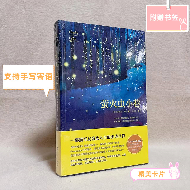 【正版全新】萤火虫小巷克莉丝汀汉娜 康学慧译百花洲文艺出版社送书签 - 图0