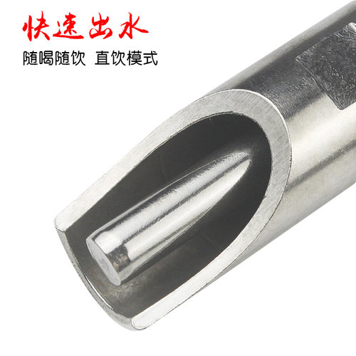 不锈钢猪用自动饮水器全自动喂水喝水的猪水嘴鸭嘴式铜帽猪场设备 - 图1
