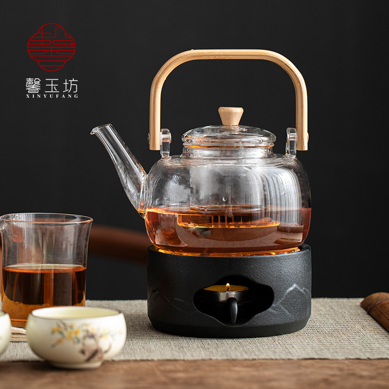中式功夫暖茶炉温茶器蜡烛加热底座餐厅酒店围炉煮茶合金温茶炉,淘宝优惠券,粉丝福利购,淘宝优惠卷