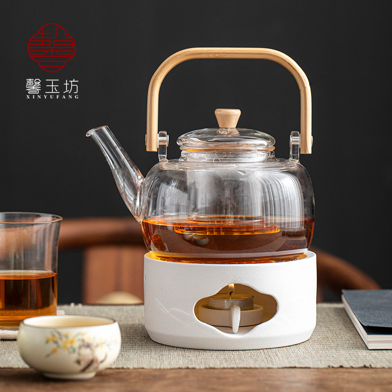 简约白色温茶炉家用小型蜡烛煮茶炉餐厅酒店温茶器茶水保温底座,淘宝优惠券,粉丝福利购,淘宝优惠卷