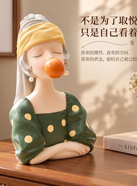中古风治愈系摆件套组高级感斗柜客厅电视柜餐边柜玄关卧室装饰品