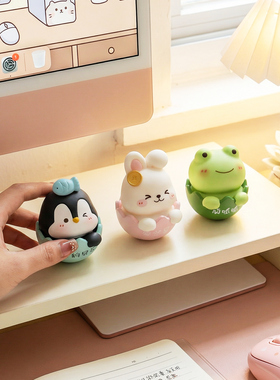 可爱小动物摆件治愈系装饰品