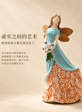 花影精灵人物摆件客厅玄关书桌