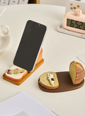 猫咪手机支架办公室桌面摆件可爱萌宠手机支撑架送女生的精致礼物