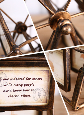 美式摩天轮相框摆件摆台房间卧室