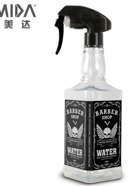 barber复古油头威士忌细腻喷水壶