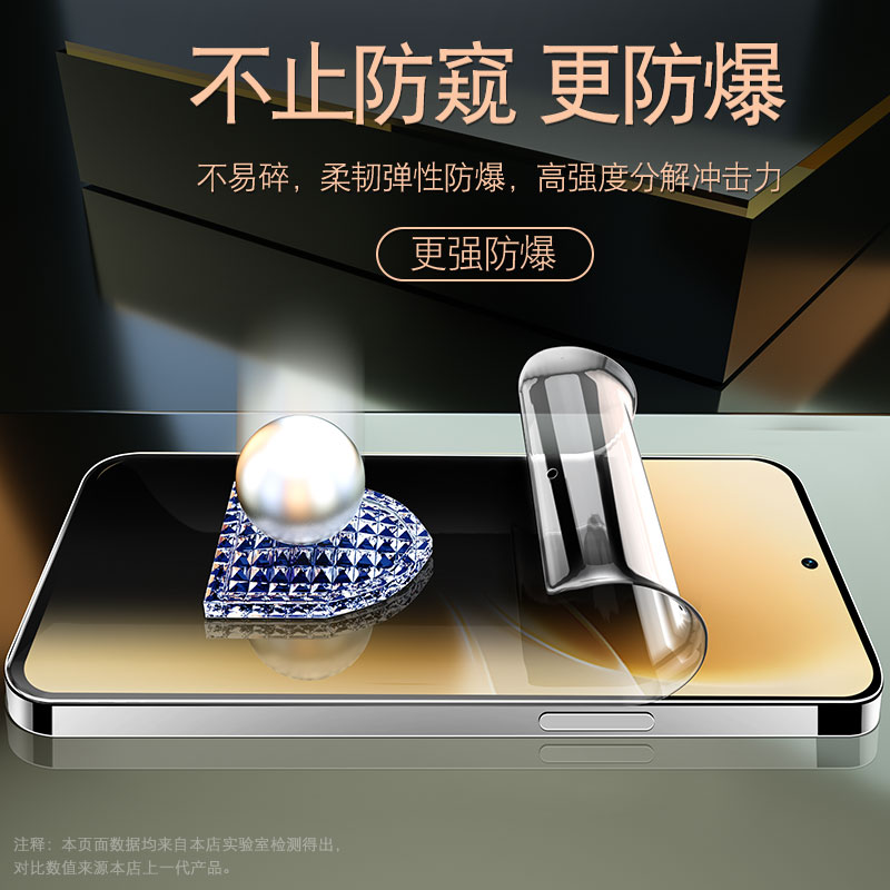适用vivos50防窥手机膜vivo钢化膜s30ProMini水凝软膜s20新款s19防窥膜s18e全屏s16e防摔s15全胶保护贴膜pro - 图2