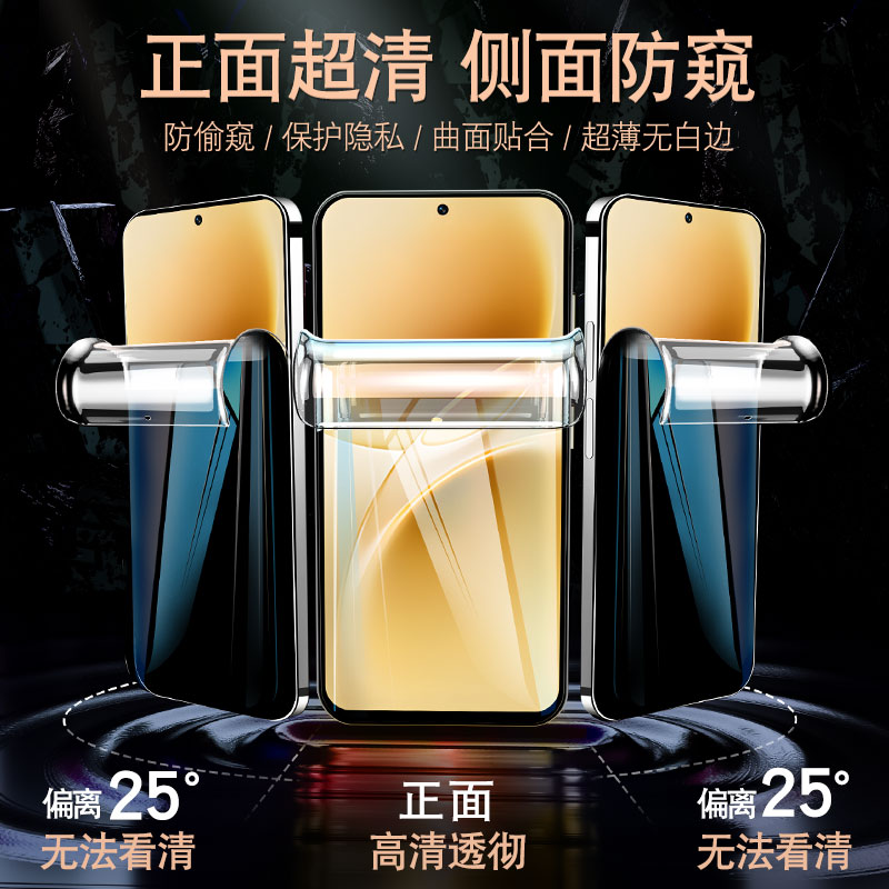 适用vivos50防窥手机膜vivo钢化膜s30ProMini水凝软膜s20新款s19防窥膜s18e全屏s16e防摔s15全胶保护贴膜pro - 图0