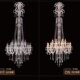 European style duplex floor crystal chandelier