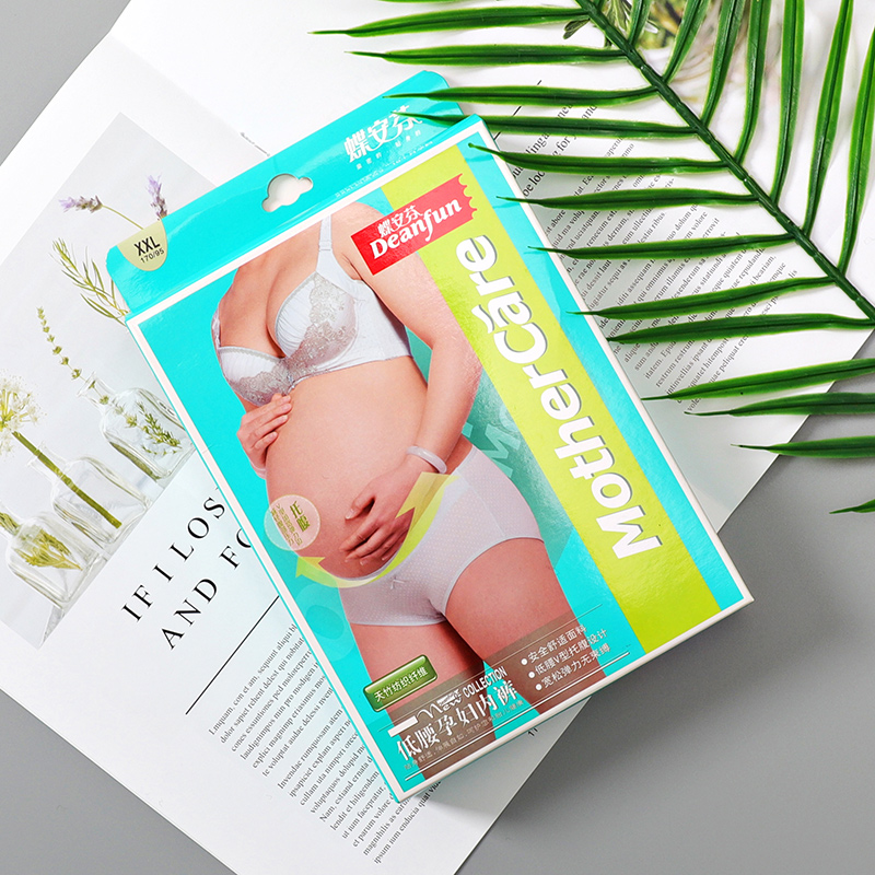 蝶安芬孕妇低腰圆点简约托腹女内裤 蝶安芬鑫芬内裤