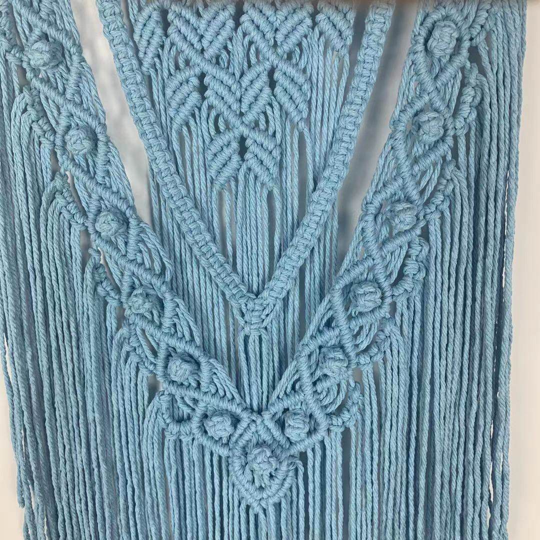 欧式波西米亚家居挂毯棉绳北欧手工编织墙壁挂装饰流苏软装,淘宝优惠券,粉丝福利购,淘宝优惠卷