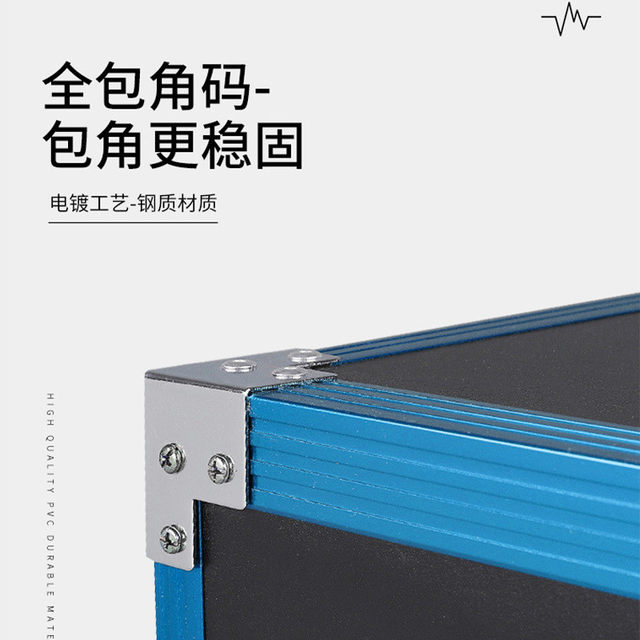 12U professional blue aluminum amplifier cabinet flight case audio cabinet mixer rack 16U audio and video equipment storage box