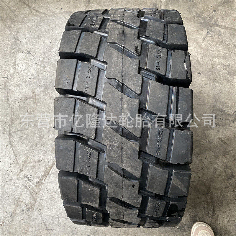 热销矿井运输车28*12.5-15实心轮胎355/45-15冷库填充轮胎支架搬,淘宝优惠券,粉丝福利购,淘宝优惠卷