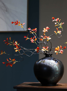 禅意复古陶瓷花瓶摆件客厅插花电视柜餐桌玄关创意新款家居新中式