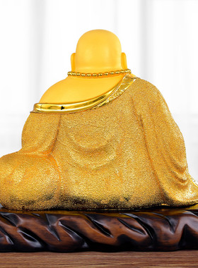 笑迎八方财弥勒佛大肚笑佛招财摆件佛像供奉家居客厅玄关开业礼品