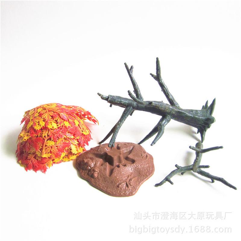 33cm仿真大号红枫树模型可拆装树摆件沙盘园艺场树微景观塑料境 - 图3