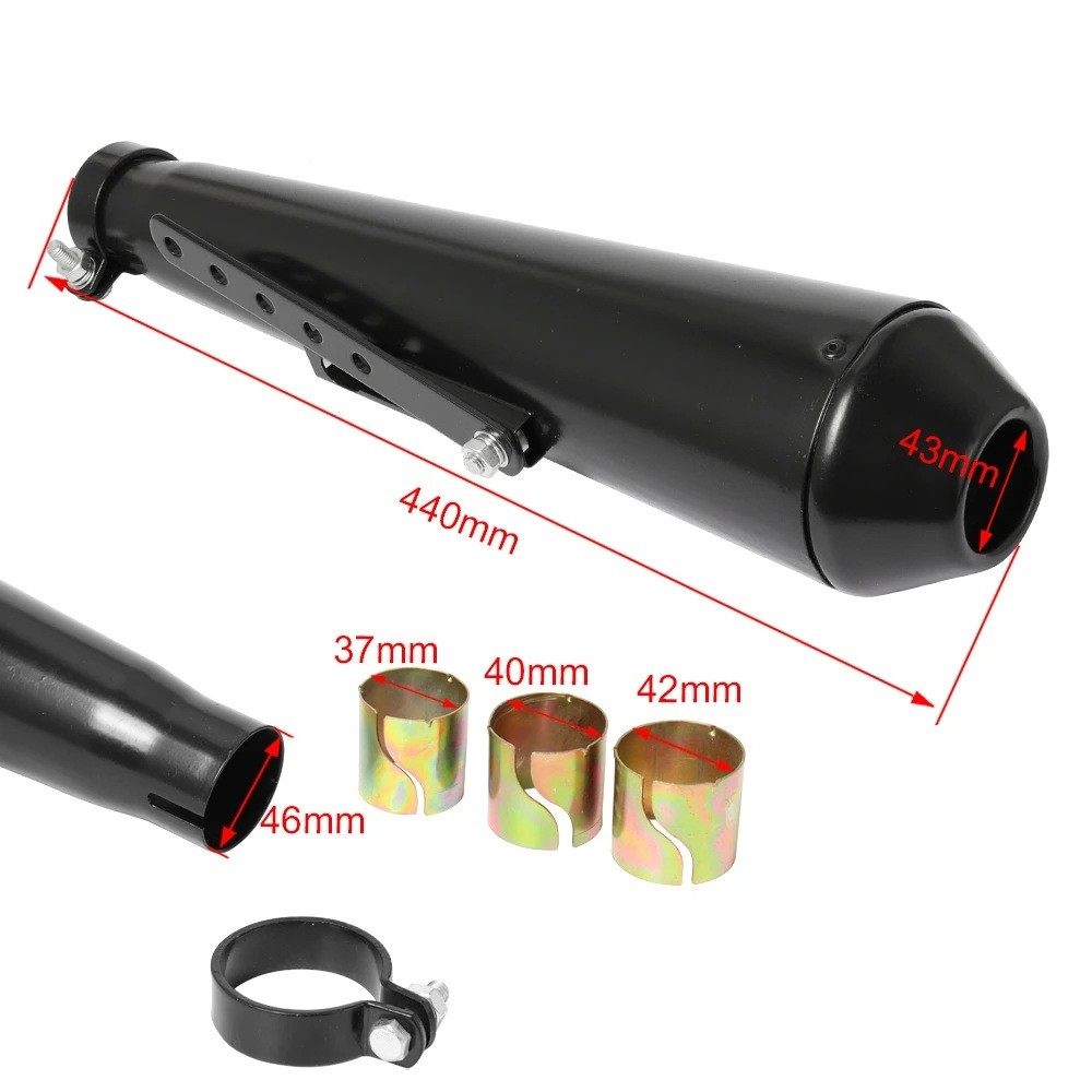 摩托车改装仿古烤漆哈雷排气管巡航电镀复古太子大地鹰王直排回压,淘宝优惠券,粉丝福利购,淘宝优惠卷