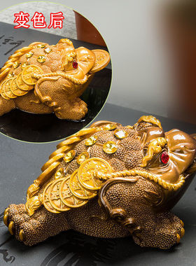 茶宠摆件精品变色玩貔貅茶桌茶盘茶台茶具配件茶宠物金蟾可养蟾蜍