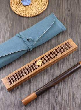 厂家供应香盒香盒非洲酸枝木镶嵌黄杨木卧檀木木质香筒二件套