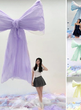 巨型立体蝴蝶结网红生日订婚礼派对装饰摆件拍照道具中秋布置打卡