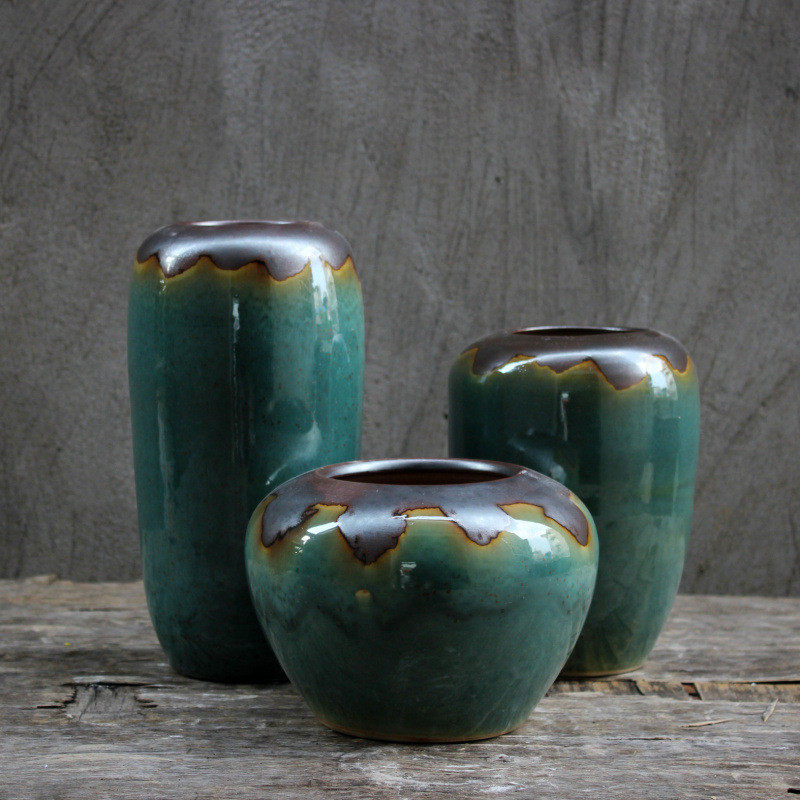 现代新中式陶瓷蓝色小花瓶插花 客厅餐桌摆设干花家居装饰品摆件,淘宝优惠券,粉丝福利购,淘宝优惠卷