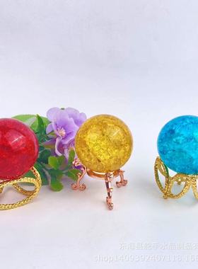 热销新款上新幻彩爆裂彩爆花球多种颜色饰品择家居玄关炫彩装可选