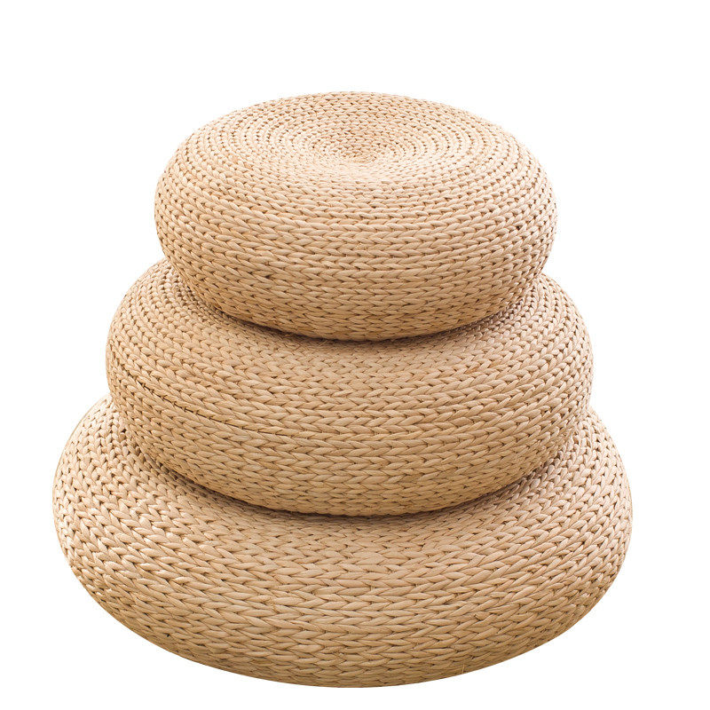 zx草编蒲团坐垫加厚圆形榻榻米垫子日式藤编打坐禅修垫茶道茵薇幽,淘宝优惠券,粉丝福利购,淘宝优惠卷