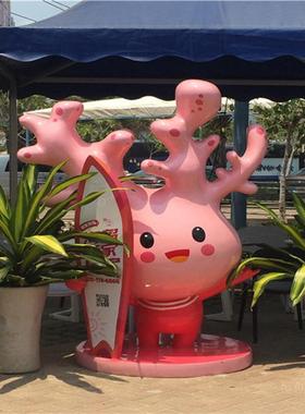 玻璃钢卡通雕塑摆件透明动物树脂雕塑摆件树脂工艺品礼品摆件品