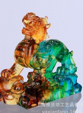 古法琉璃貔貅摆件琉璃工艺品貔貅摆件装饰品礼品