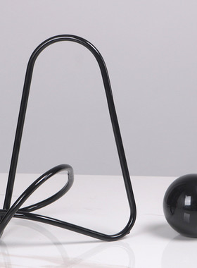 热销现代简约黑色抽象扭曲线条艺术摆件样板间卧室电视柜书房家居