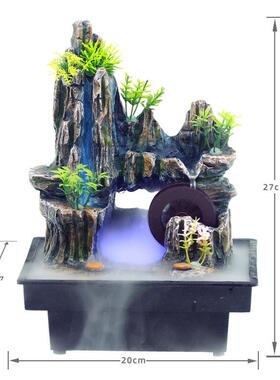 桌面小型加湿器解压桌面流水循环水小摆件