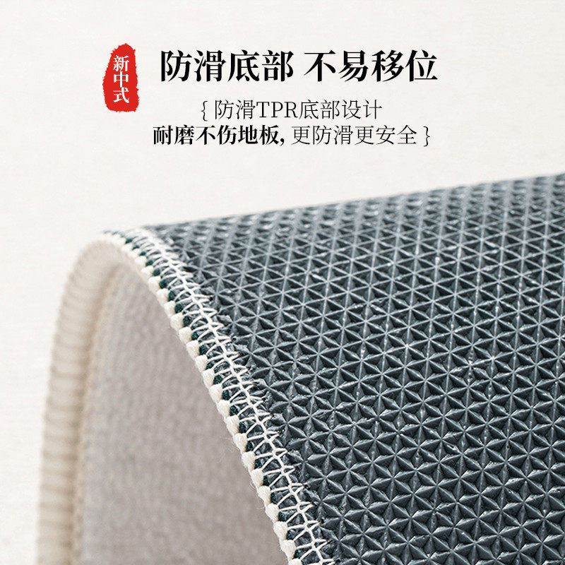 绿色地垫入户门垫高级感2024新款中式进门垫脚垫门口地垫玄关地毯,淘宝优惠券,粉丝福利购,淘宝优惠卷