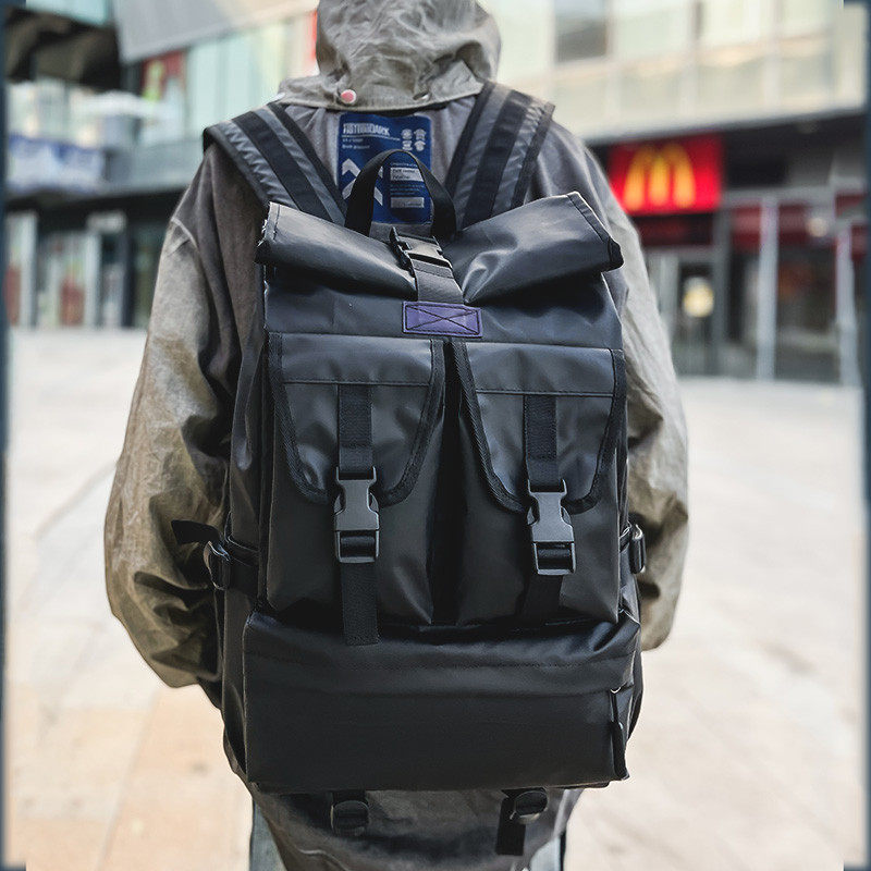 防水运动背包男士骑行双肩包旅行大容量书包男户外机能通勤电脑包,淘宝优惠券,粉丝福利购,淘宝优惠卷