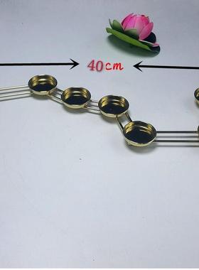 北斗七星灯架礼斗道家七元星君长明灯酥油灯灯座合金摆件南斗六星