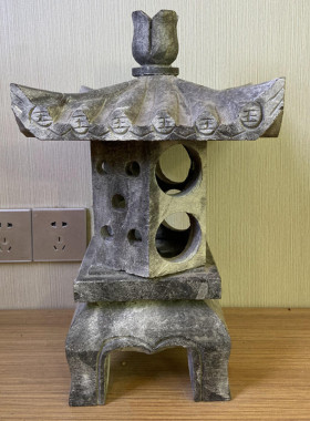 热销石灯庭院仿古日式摆件石头灯花园酒店装饰照明石雕灯塔