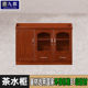 Tea cabinet storage cabinet office side cabinet Chinese paint sticker solid wood veneer office cabinet
