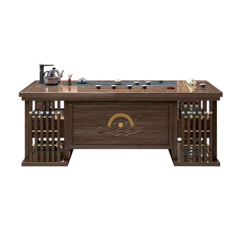 Solid wood tea table and chair combination Chinese style home living room tea table office tea table and tea set all in one set