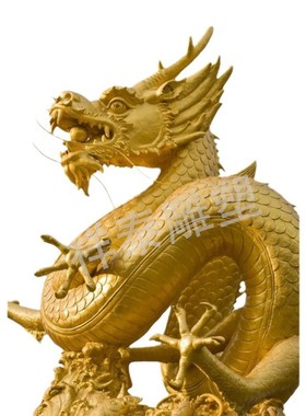 玻璃钢景观真龙雕塑浮雕龙头喷水龙仿铜盘龙火锅店大堂装饰仿摆件
