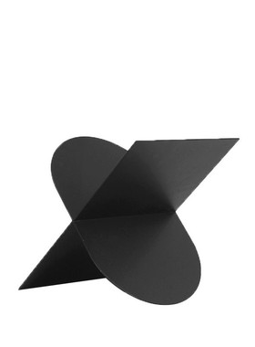 热销简约现代欧式书架黑色x形轻奢杂志架摆件样板房售楼处软装饰