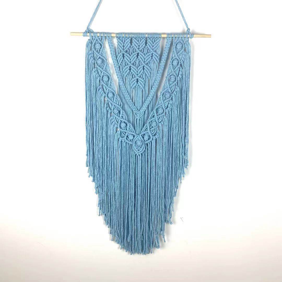 欧式波西米亚家居挂毯棉绳北欧手工编织墙壁挂装饰流苏软装,淘宝优惠券,粉丝福利购,淘宝优惠卷