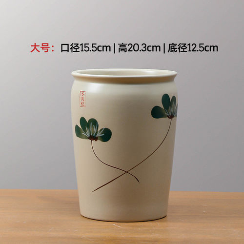 景德镇陶瓷花盆家用中式花瓶特大口径白色兰花大号三角梅包邮 - 图1