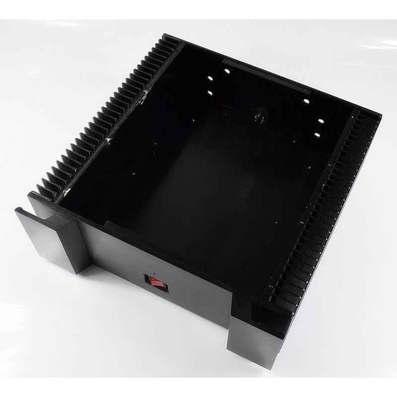 Hot selling cj-wa129 all-aluminum power amplifier chassis 430 wide 150 radiator rear class A with high luxury chassis